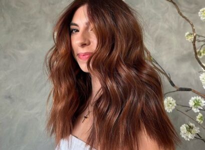 natural brown to cowbow copper hair at home dye