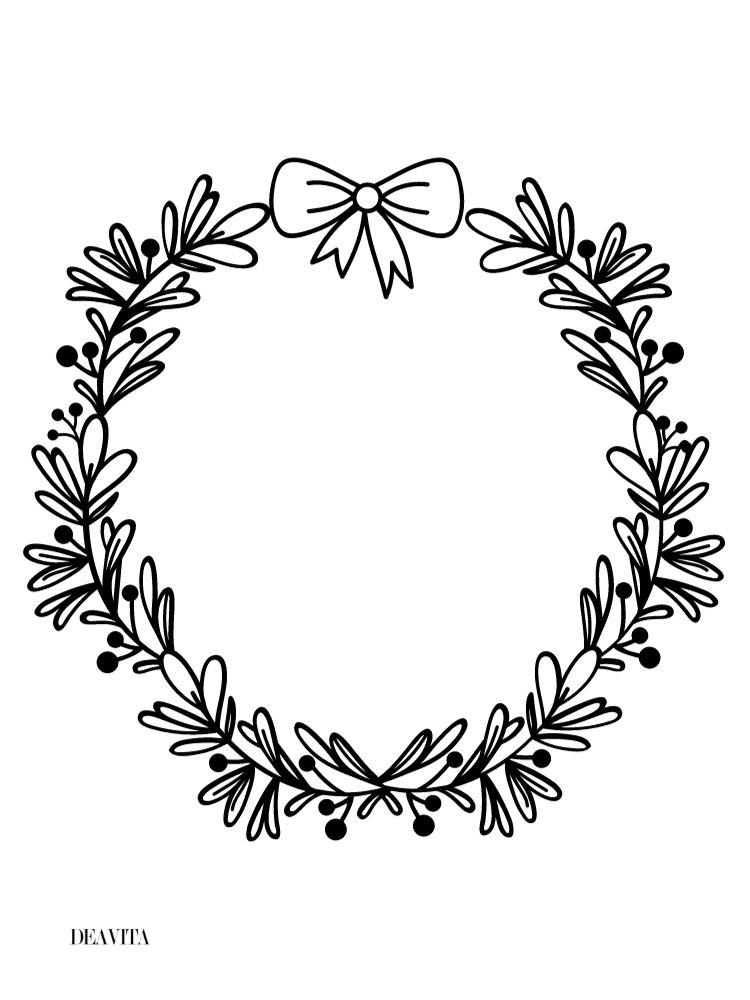 simple festive wreath christmas window art 2023