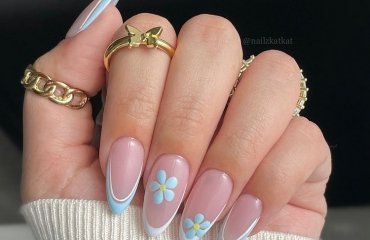 20 lovely light blue french tip nails to try in january 2024