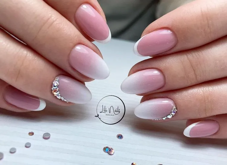 classic and ombre french nails