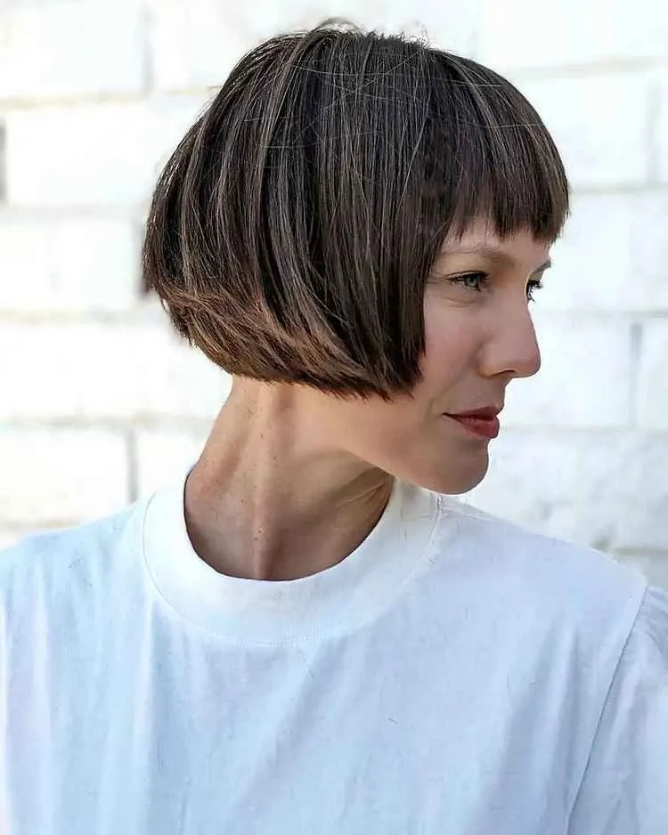 french bob for women over 50 with thin hair