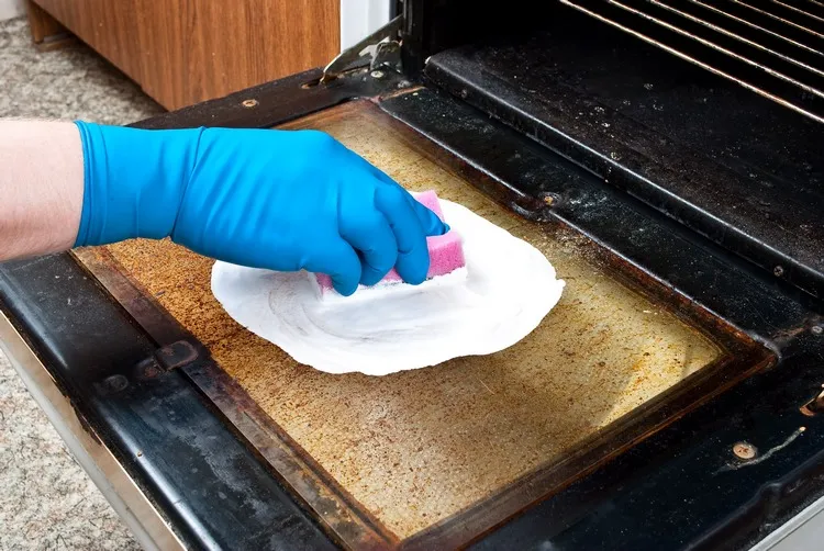 homemade oven cleaner with hydrogen peroxide and baking soda