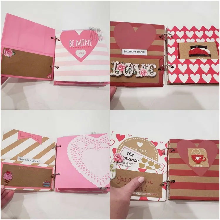 how to make a valentine scrapbook instructions