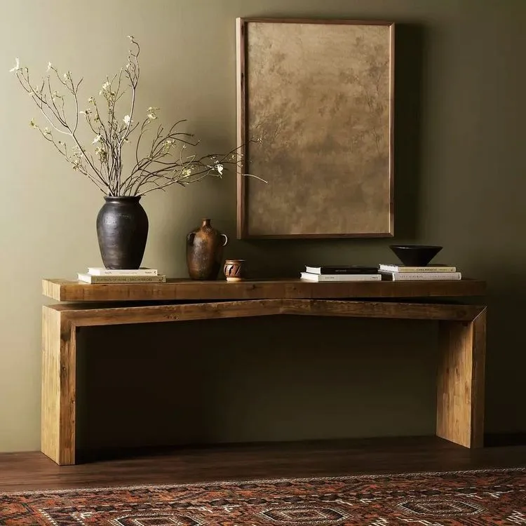 how to style a console table create a large focal point