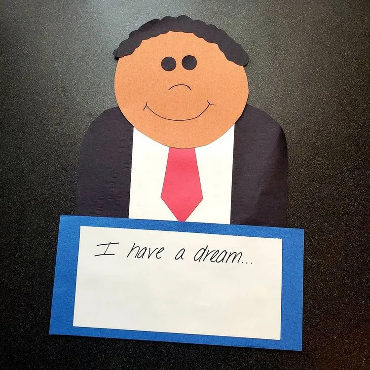 martin luther king jr arts and crafts for preschoolers