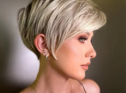 pixie bob with side parting