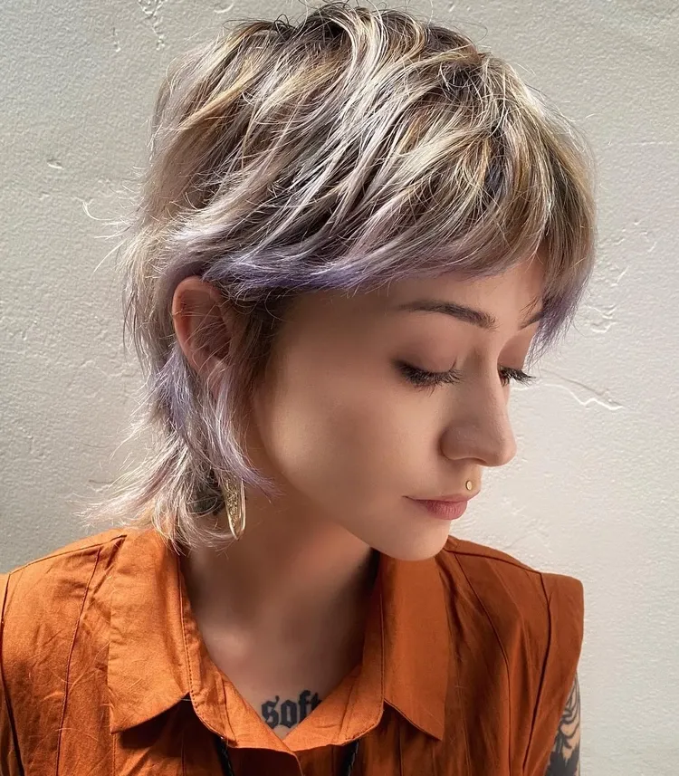short wolf cut with bangs trendy hairstyle for women of all ages