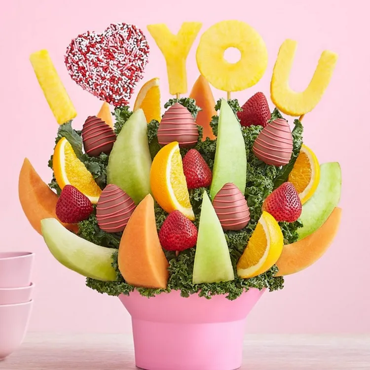 valentines day fruit bouquet gift ideas for women