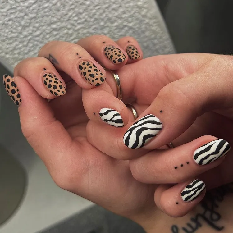 animal print nails will be trending in 2024