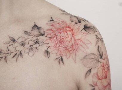beautiful delicate small birth month flower tattoo ideas 2024