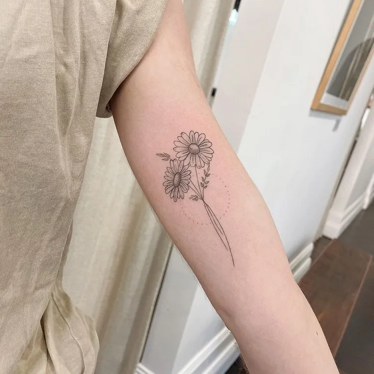 birth month flower tattoo for april