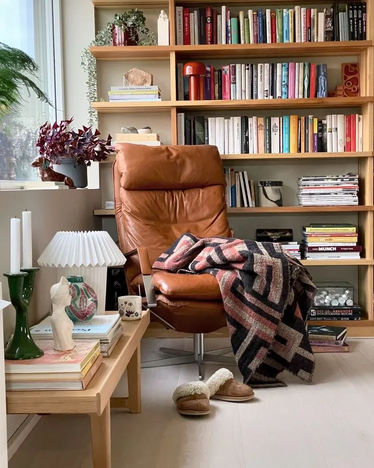 bookshelf wealth aesthetic home interior design trends 2024