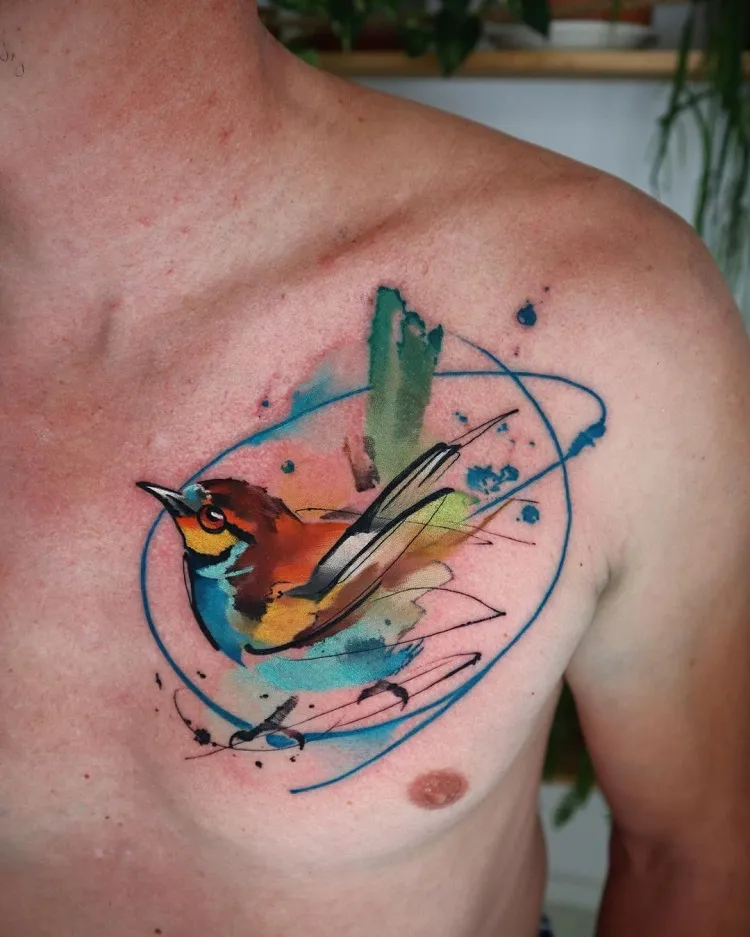 colorful tattoos for men