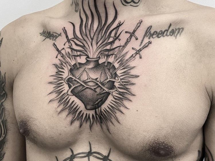 Mens Chest Tattoo Ideas 2024: 20 Simple, Small, Big or Bold Designs to ...
