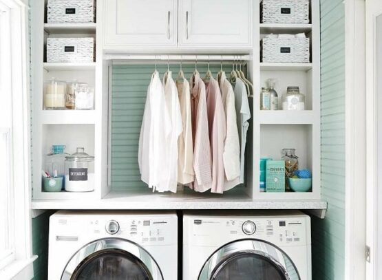 creative smart small laundry room storage ideas on a budget