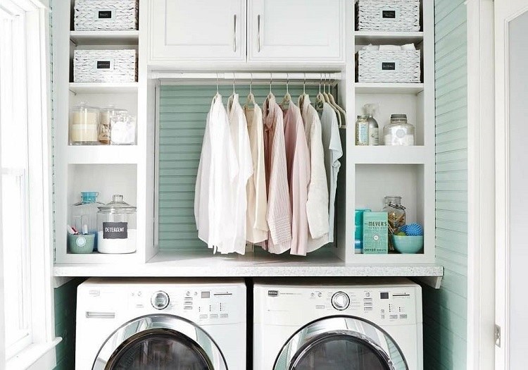 15 Smart Small Laundry Room Storage Ideas on a Budget