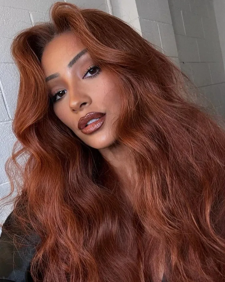 hair color trends 2024 female copper red hair