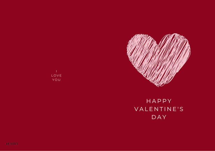 happy valentine's day card free printable 2024