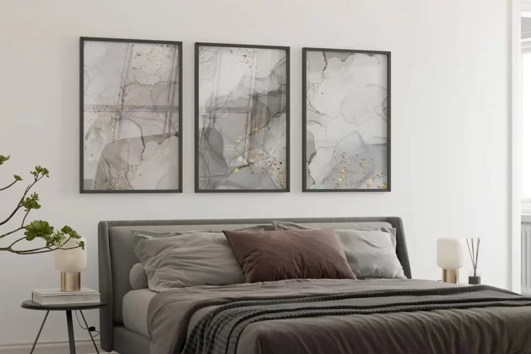 how to arrange wall art for a bedroom simple guide