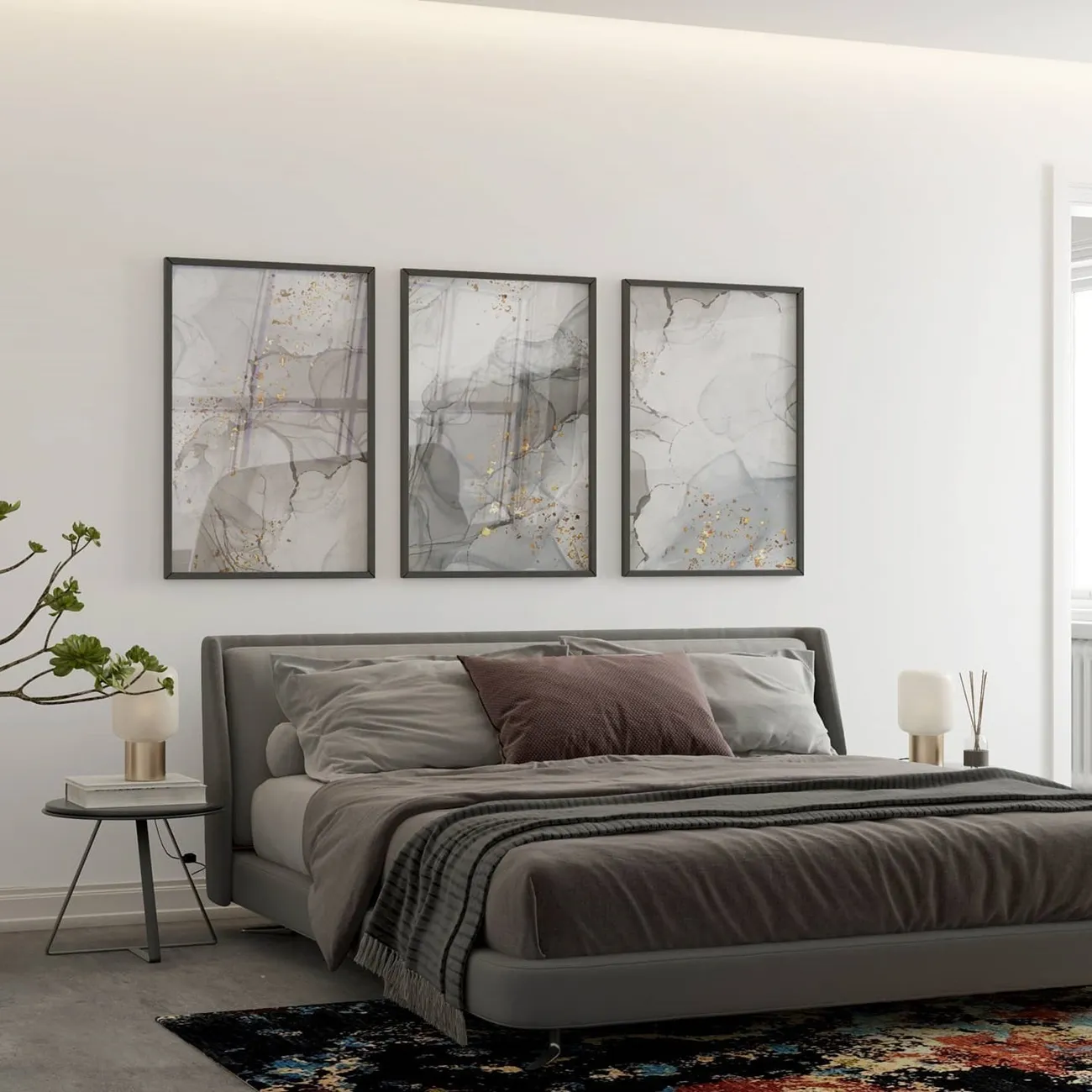 how to arrange wall art for a bedroom simple guide