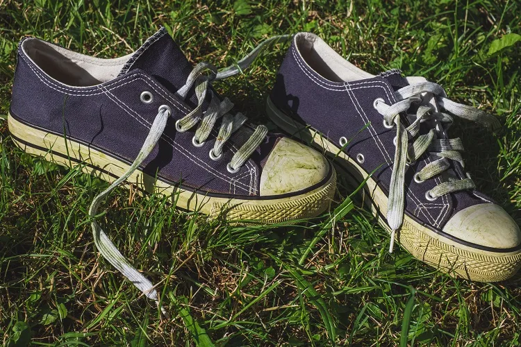how to remove grass stains from shoes