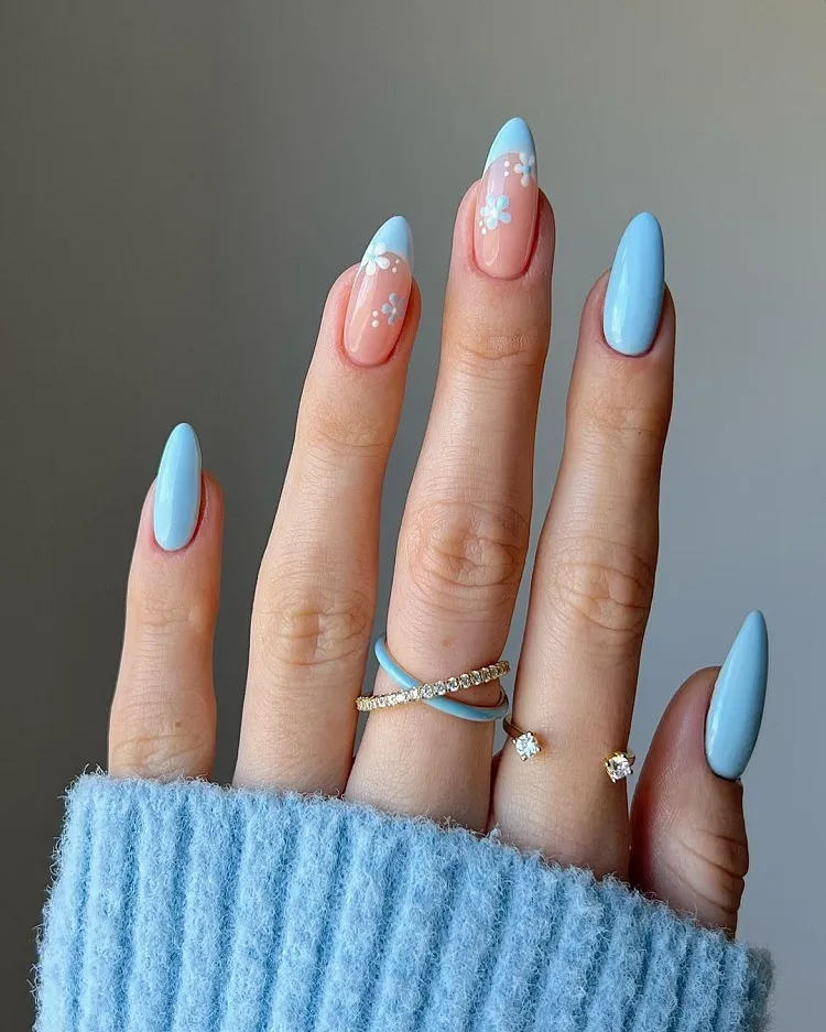 icy blue february nails 2024