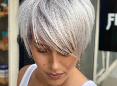 long pixie cut for a heart shaped face