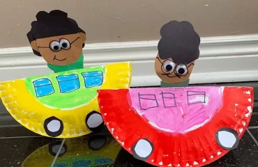 rosa parks rocking bus craft for black history month 2024