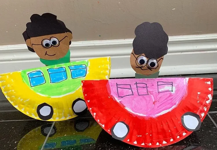 rosa parks rocking bus craft for black history month 2024