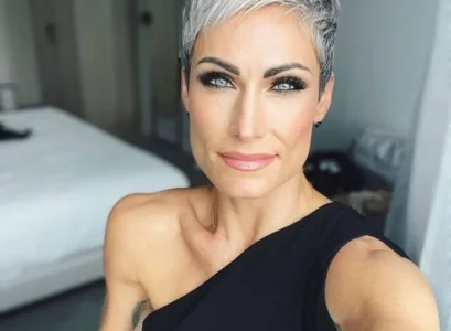 salt and pepper pixie hairstyles trendy short haircuts