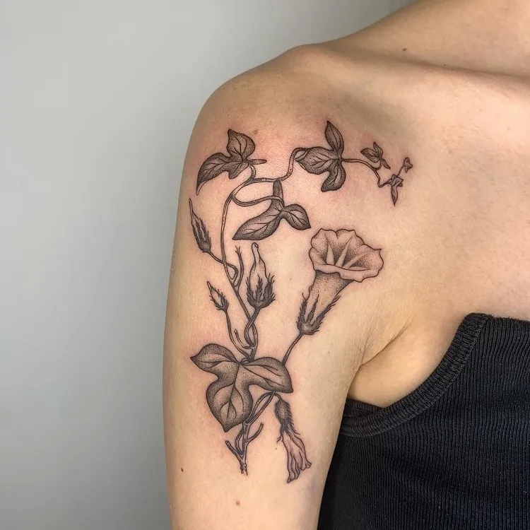 september birth month flower tattoo idea