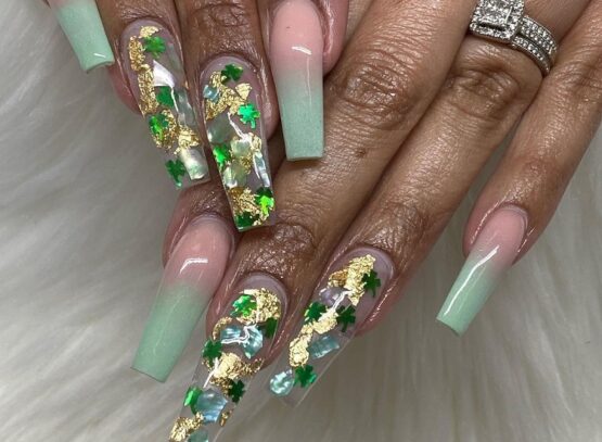 st patrick nail designs 2024