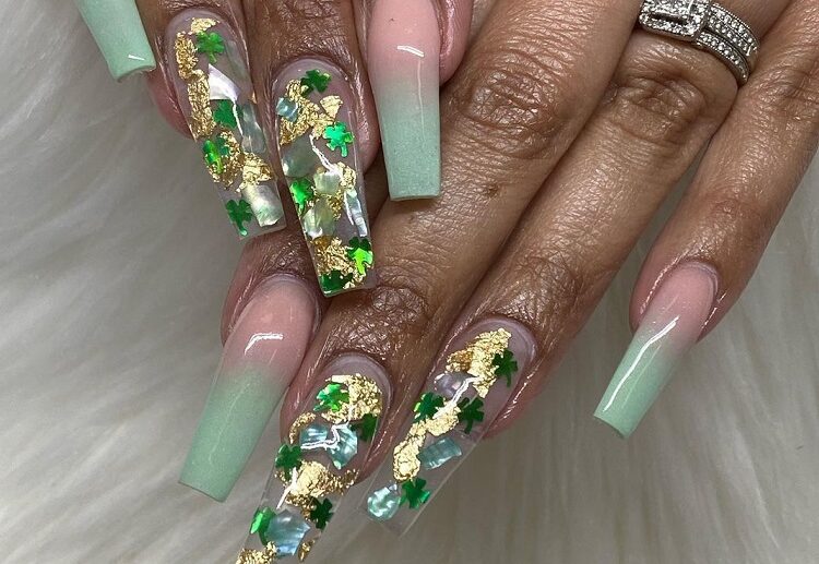 st patrick nail designs 2024