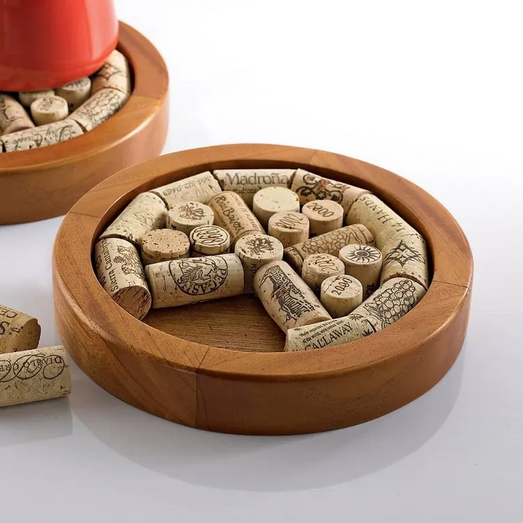 wine cork coasters