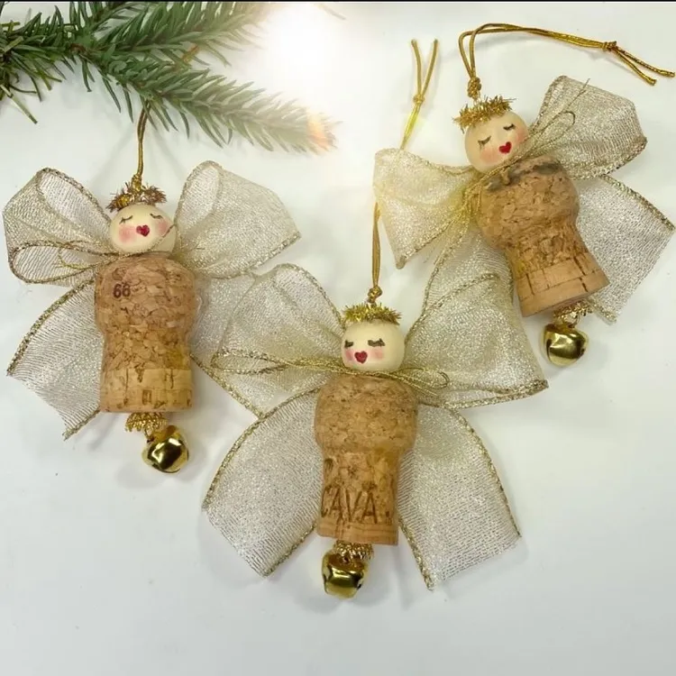 wine cork crafts for christmas diy ornaments