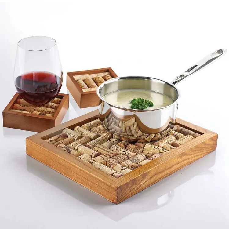 wine cork kitchen tray craft
