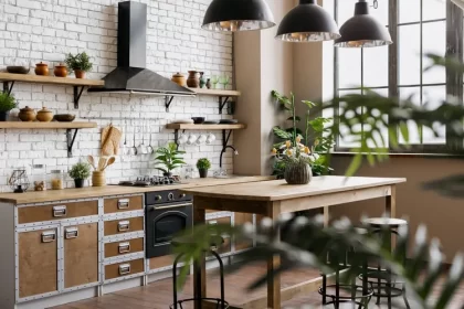 natural elements in kitchen design