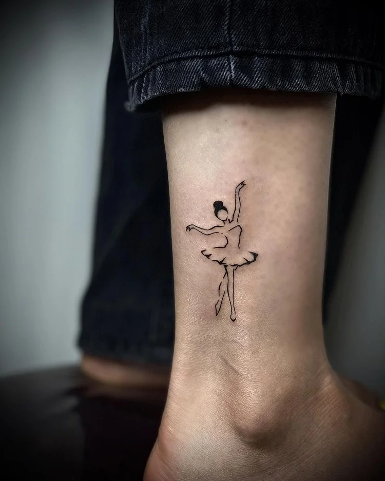 ballerina tattoo for women