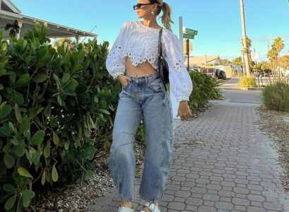 barrel leg jeans 20 ways to style the trendiest pants for 2024