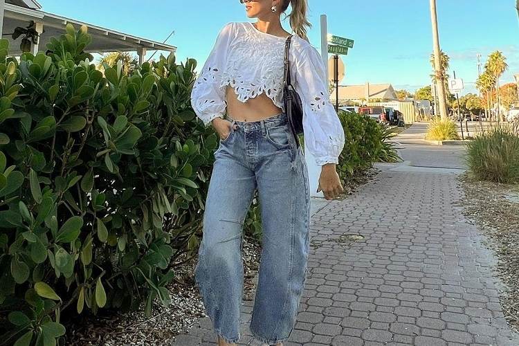 barrel leg jeans 20 ways to style the trendiest pants for 2024