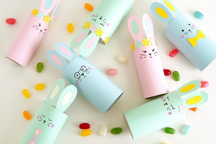 bunny crafts with toilet paper rolls