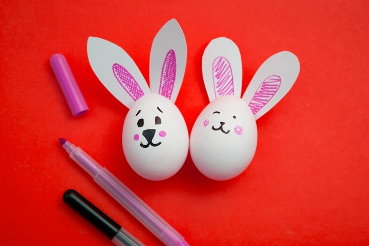 easy egg bunny craft for kids