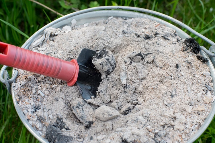 is wood ash good for compost pile
