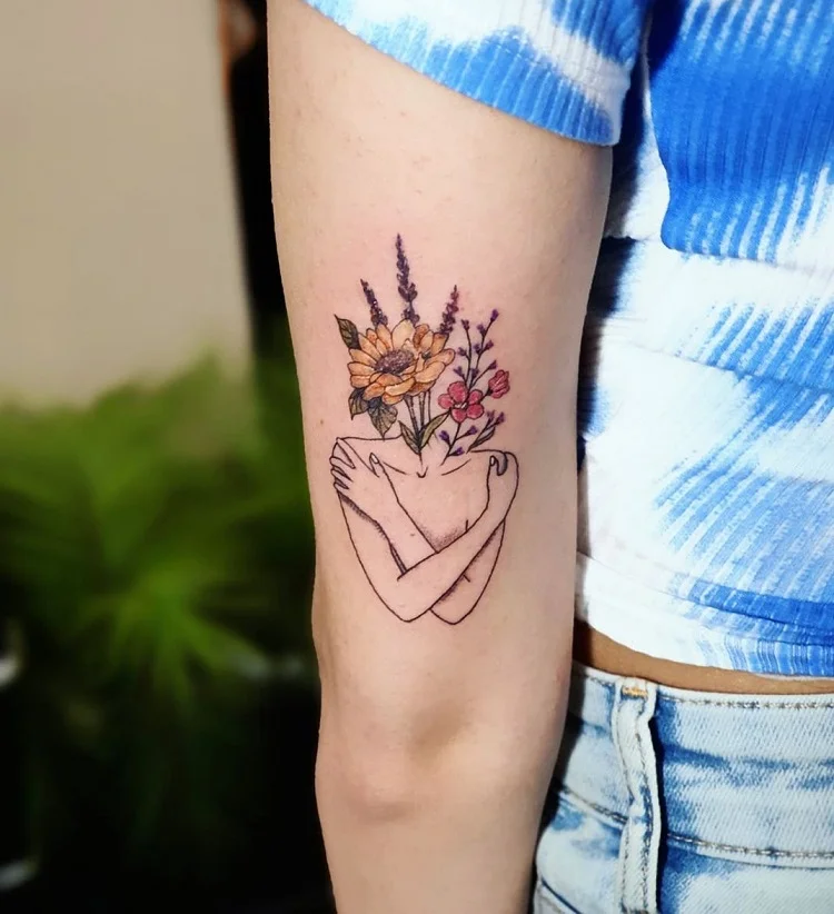 love yourself tattoo design for women