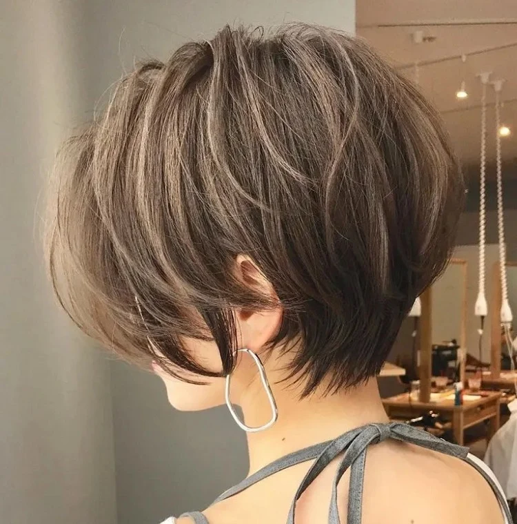 low maintenance pixie cut for thick hair
