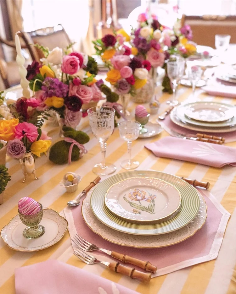luxurious easter table decor style 2024