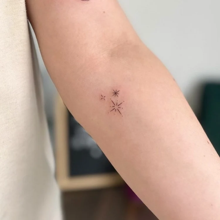 minimalist stars tattoo