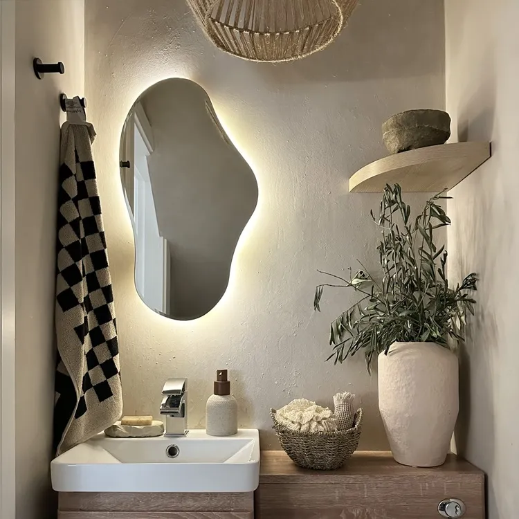 organic modern bathroom decor ideas 2024