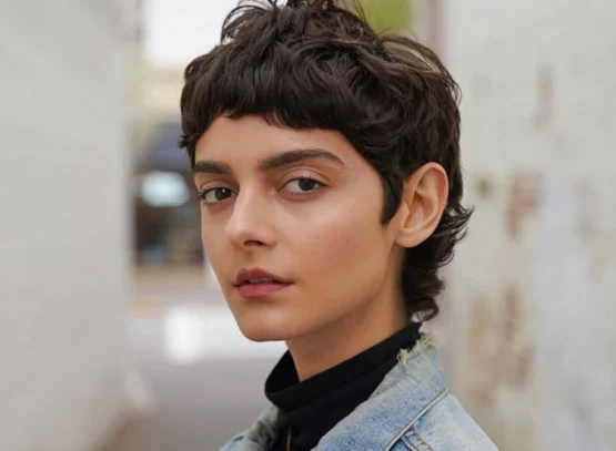 razored pixie mullet for fine hair texture