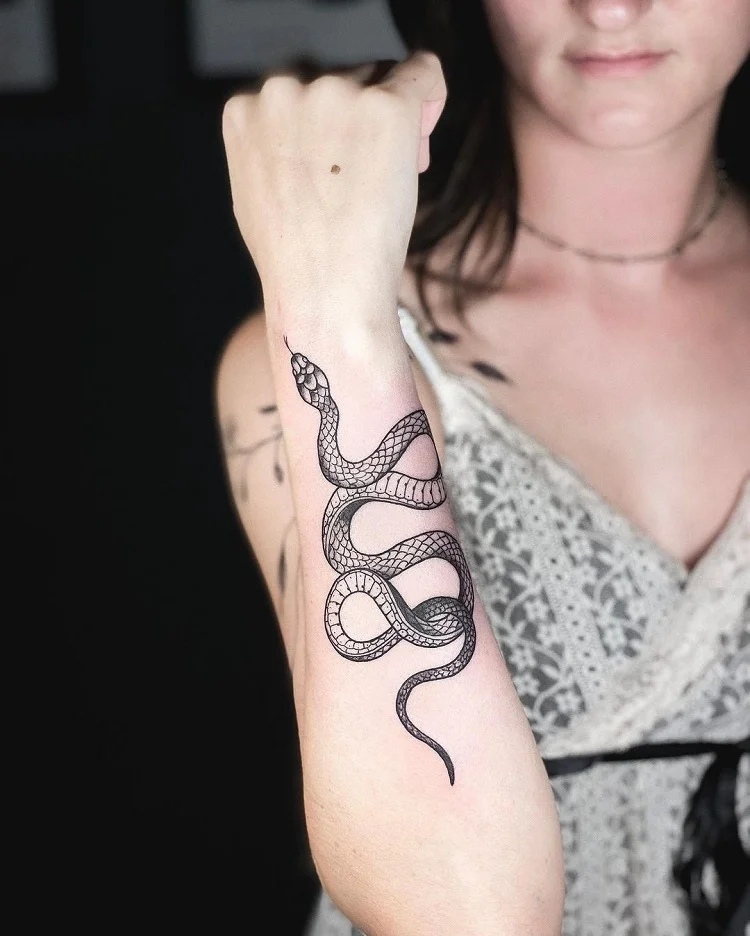 snake tattoo meaning women